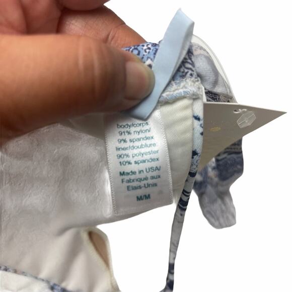 Eberjey Gitana Lennon Bikini Top Multi Print M - Picture 4 of 7